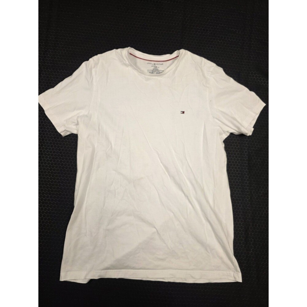 Tommy Hilfiger Cotton Jersey Crew Neck Short Sleeve T-Shirt White Men M
